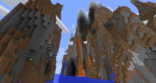 Minecraft Gebirgslandschaft