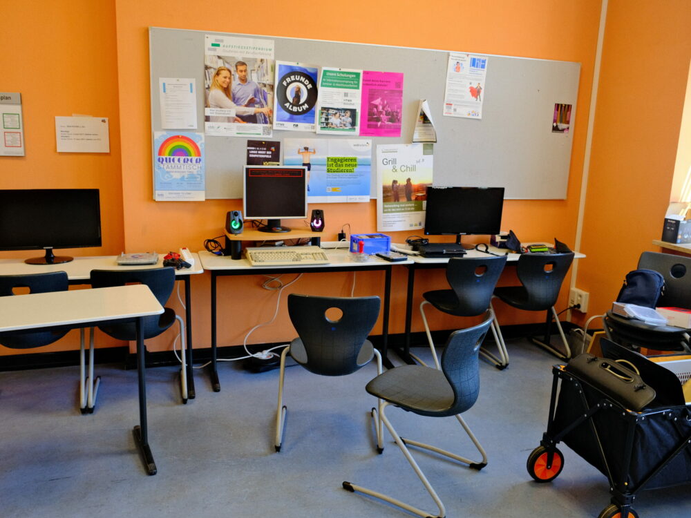 Mein Stand im Aufbau