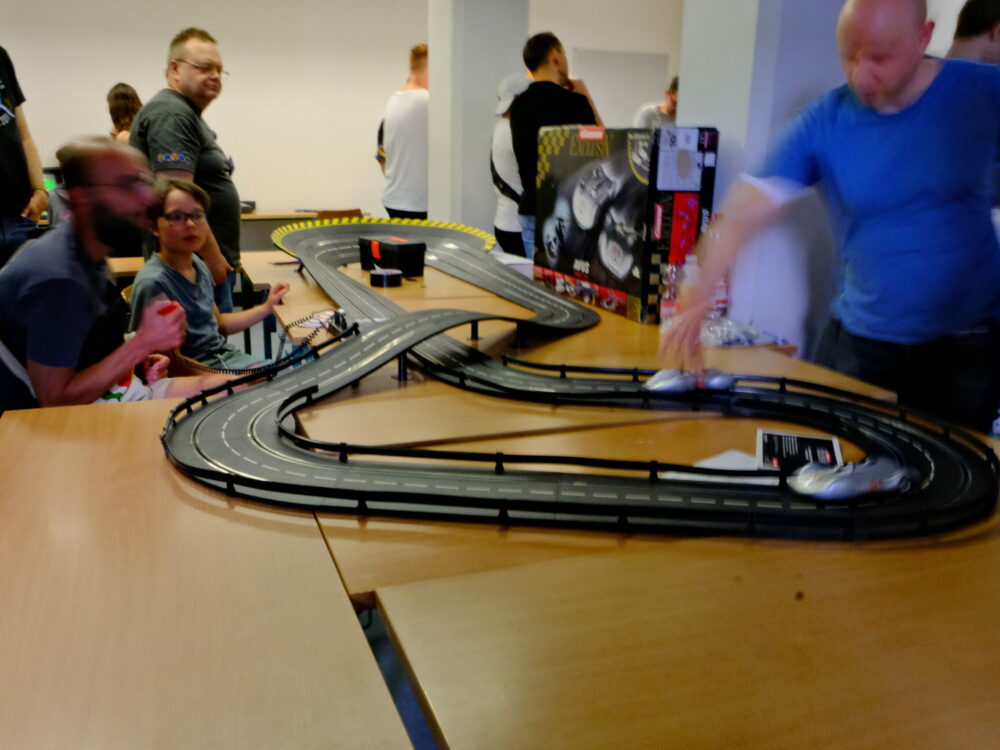 Eine Carrera Rennbahn