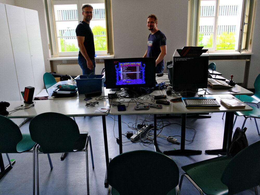 Ein Stand entsteht