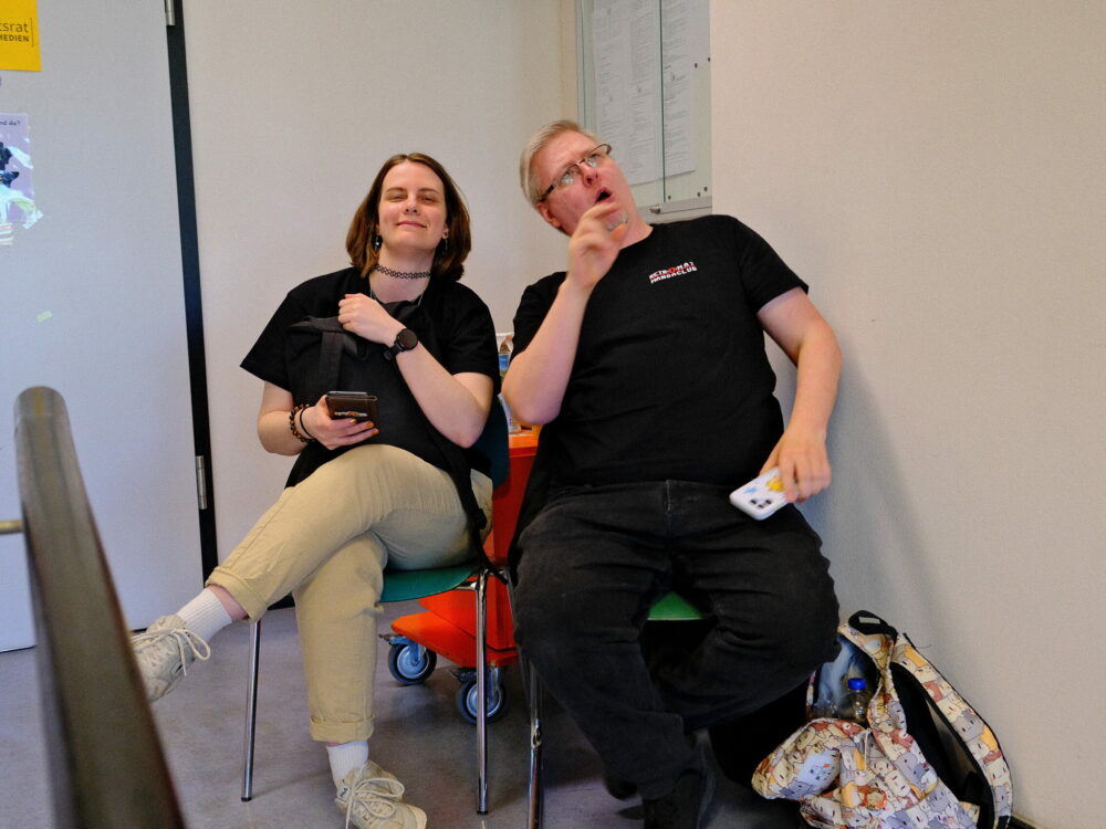 Das Team Retr-O-mat entspannt sich
