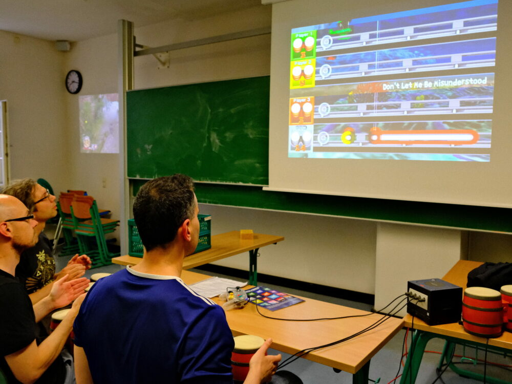Es wird um den Highscore getrommelt, am Besten noch im Takt
